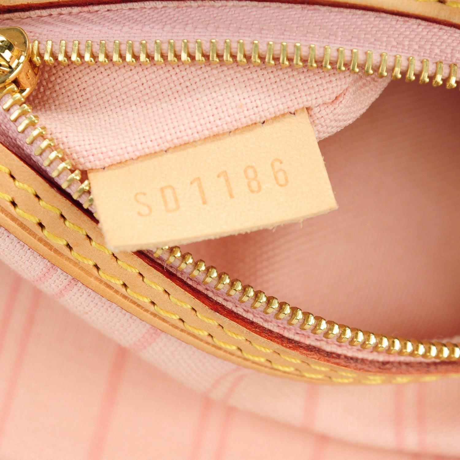 Louis Vuitton Damier Azur Delightful MM Rose Ballerine 8 of 8