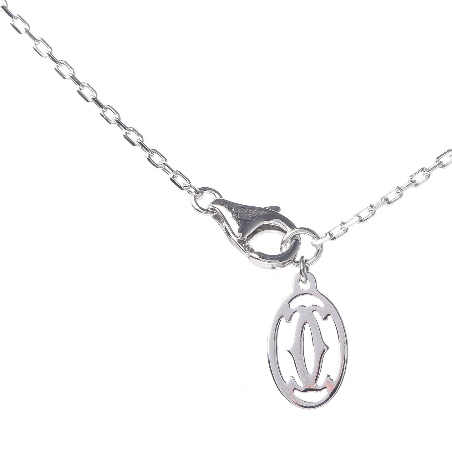 18K White Gold Diamond SM D'Amour Pendant Necklace