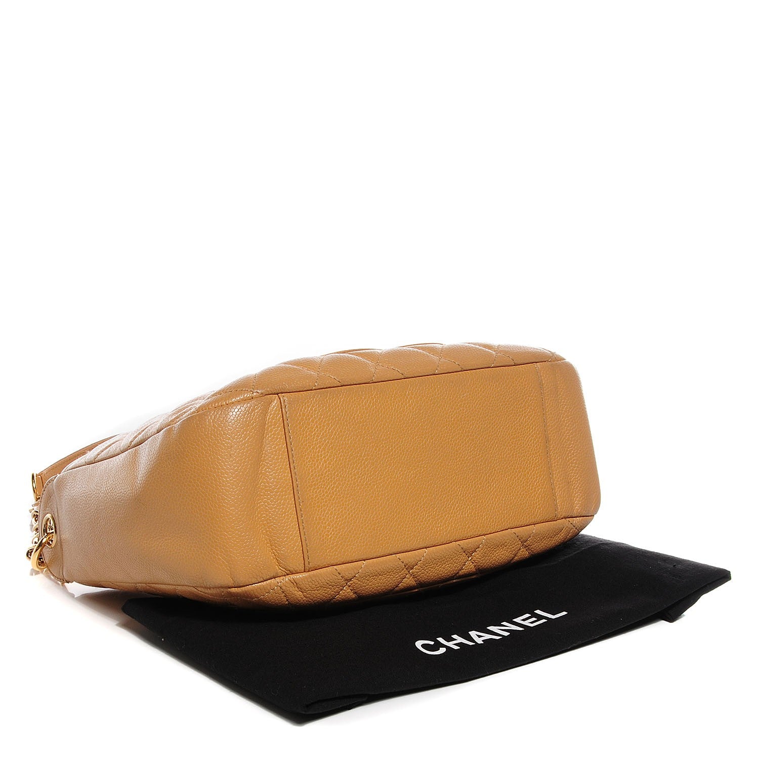 Chanel Caviar Quilted Hobo Beige 4 of 8