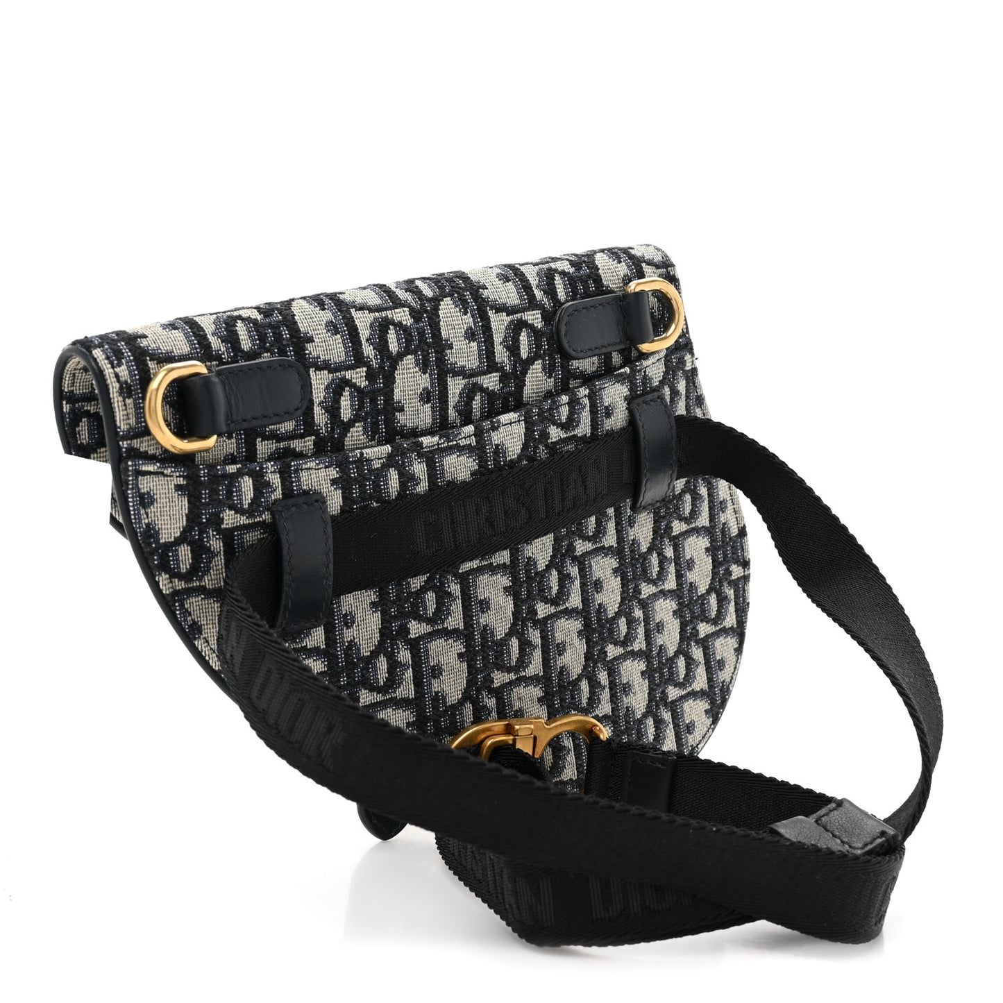 Oblique Saddle Belt Pouch Blue