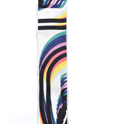 Hermes Silk Brides De Gala Shadow Twilly Black Jaune Multicolor 5 of 5