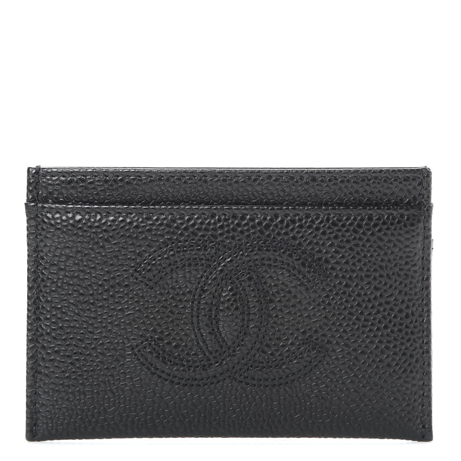 Chanel Caviar Timeless CC Card Holder Black 1 of 9