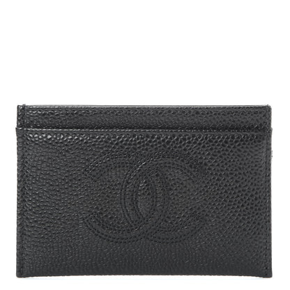 Chanel Caviar Timeless CC Card Holder Black 1 of 9