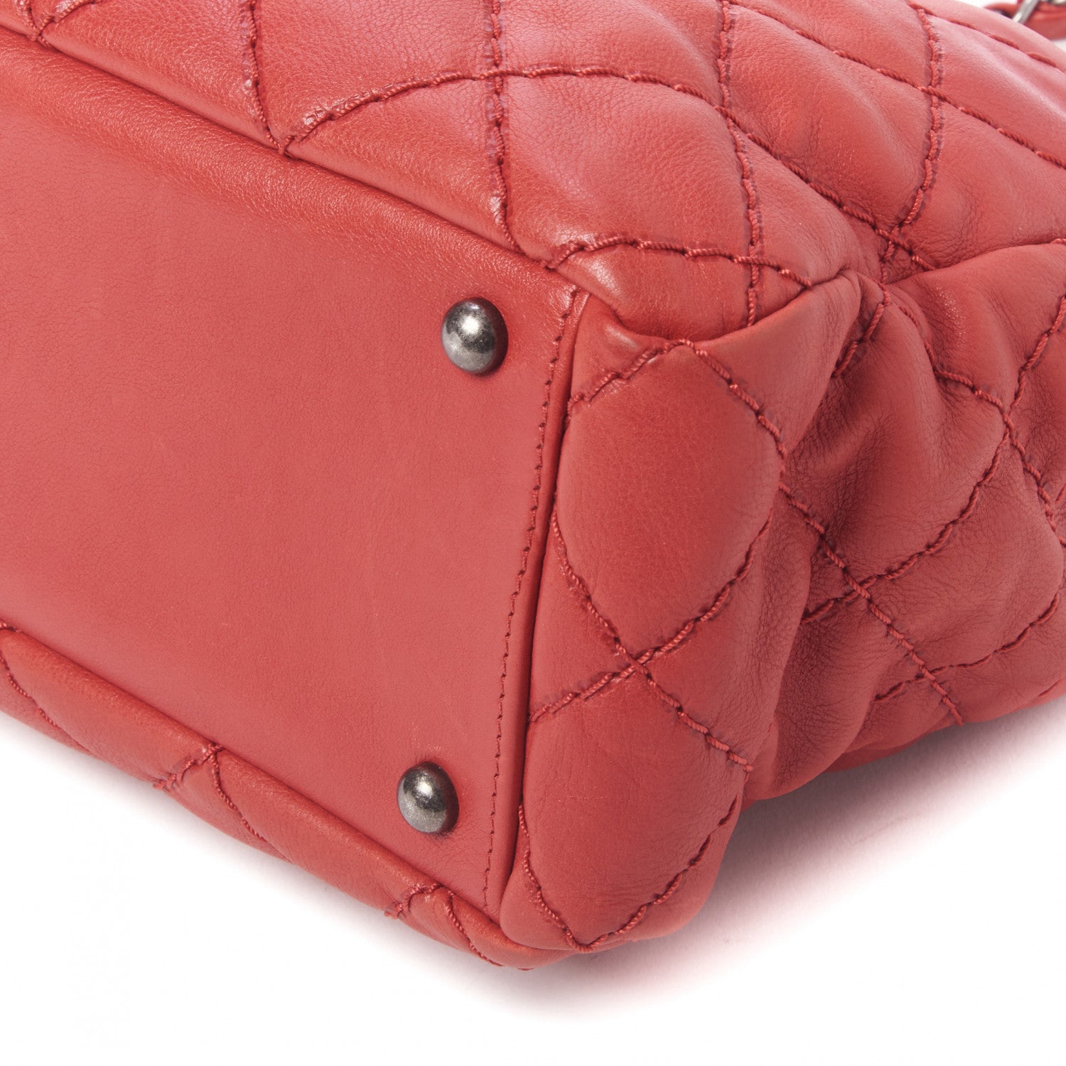 Chanel Calfskin Medium Stitch It Tote Red 4 of 9