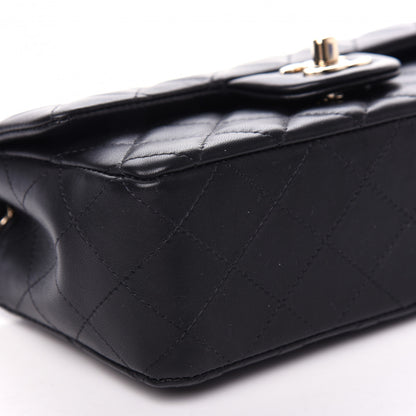 Chanel Lambskin Quilted Mini Rectangular Flap Black 8 of 9