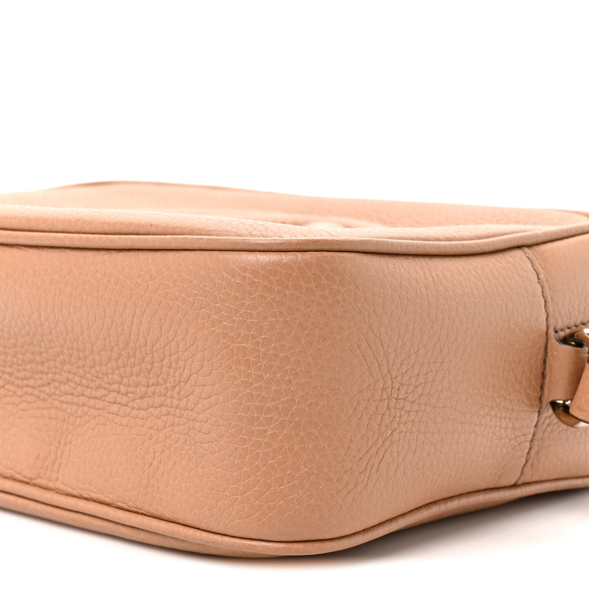 Gucci Pebbled Calfskin Small Soho Disco Bag Camelia 9 of 10