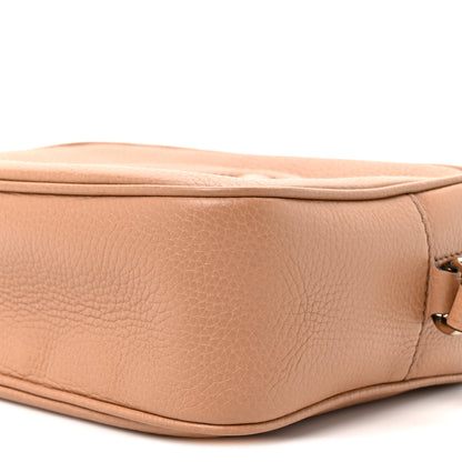 Gucci Pebbled Calfskin Small Soho Disco Bag Camelia 9 of 10