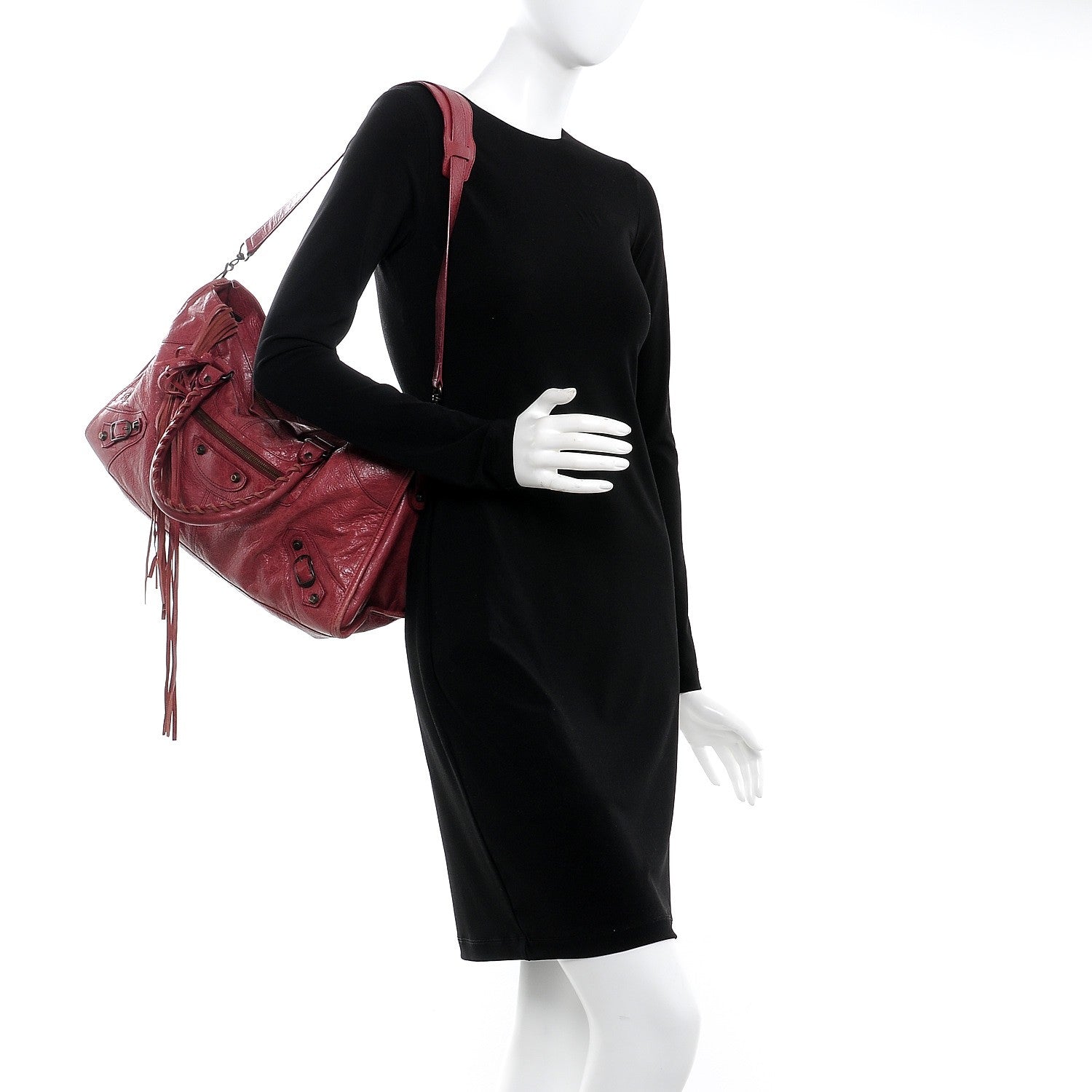 Balenciaga Agneau Classic Hardware Part Time Cassis 2 of 7