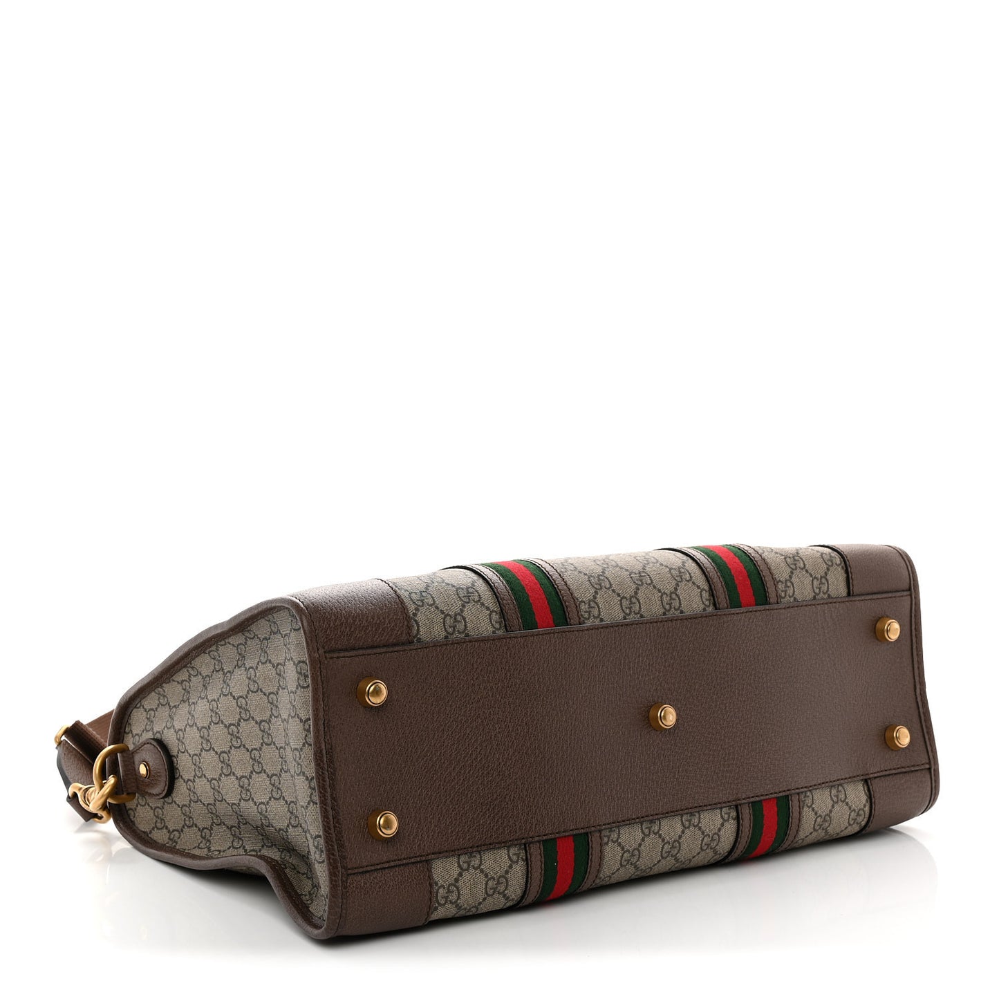 Soft GG Supreme Monogram Web Medium Duffle Bag Beige New Acero Crop
