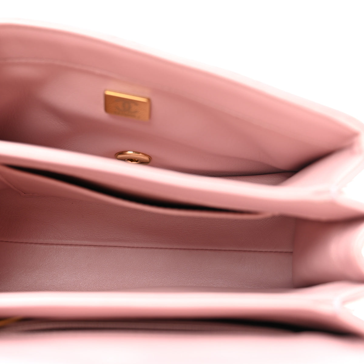 Chanel Lambskin Quilted Color Match Small Flap Light Pink 5 of 12