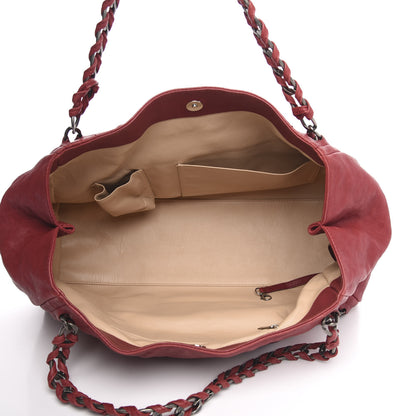 Chanel Calfskin Large East West Modern Chain Tote Red 5 of 13