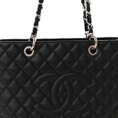 Chanel Caviar Quilted Grand Shopping Tote GST Black 8 of 10