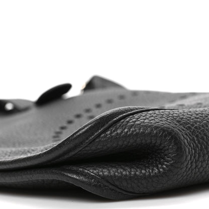 Hermes Taurillon Clemence Evelyne PM Black 7 of 8