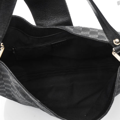 Gucci Monogram Large New Ladies Web Hobo Black 5 of 6