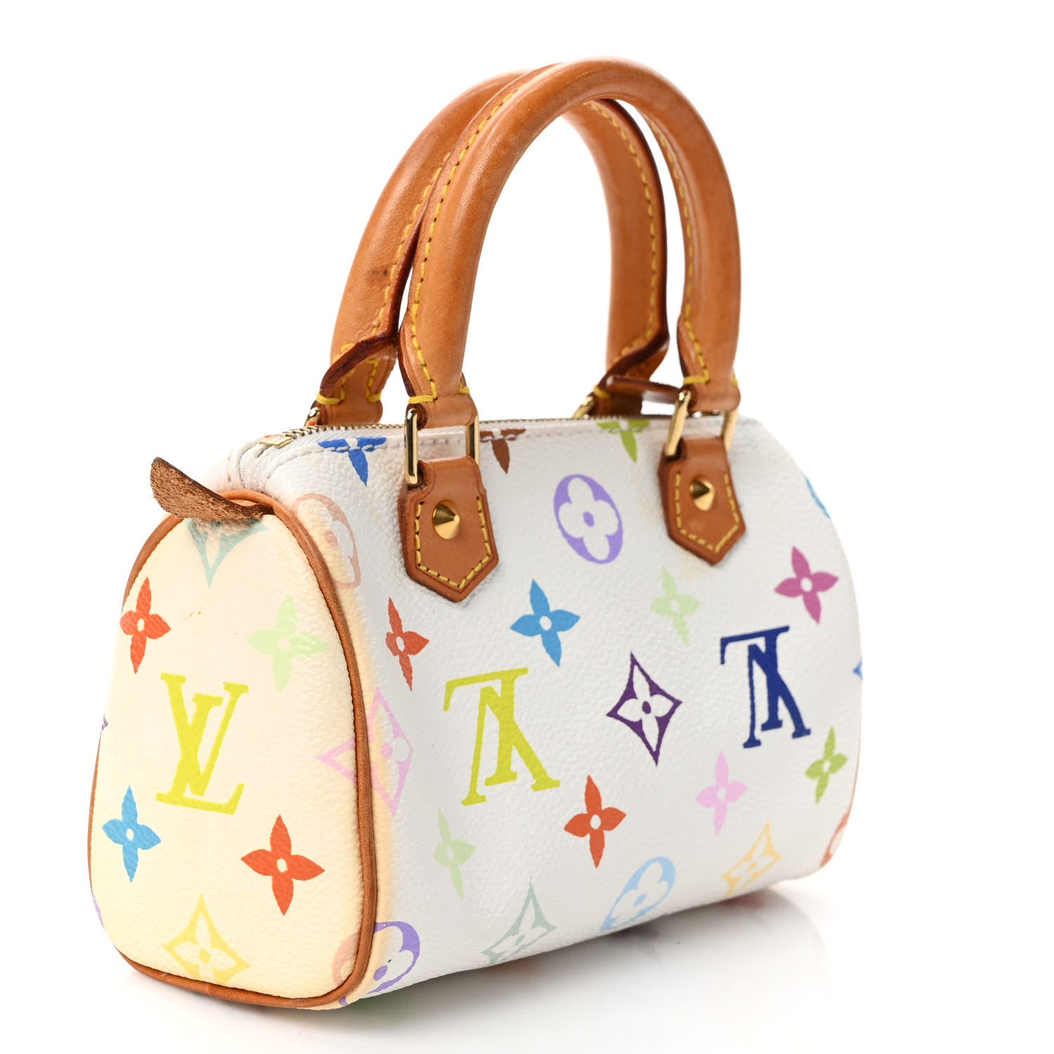 Louis Vuitton Monogram Multicolor Mini Sac HL Speedy White 3 of 9