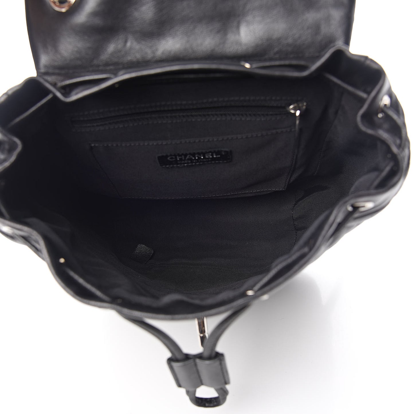 Lambskin Quilted Small Urban Spirit Backpack Black