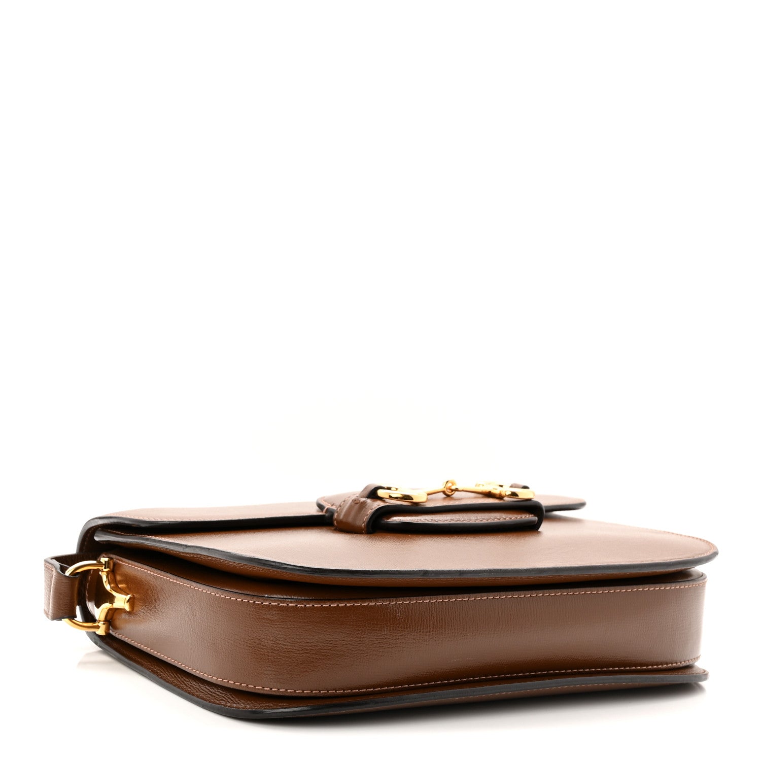 Gucci Azalea Calfskin Horsebit 1955 Shoulder Bag Brown Sugar 4 of 10