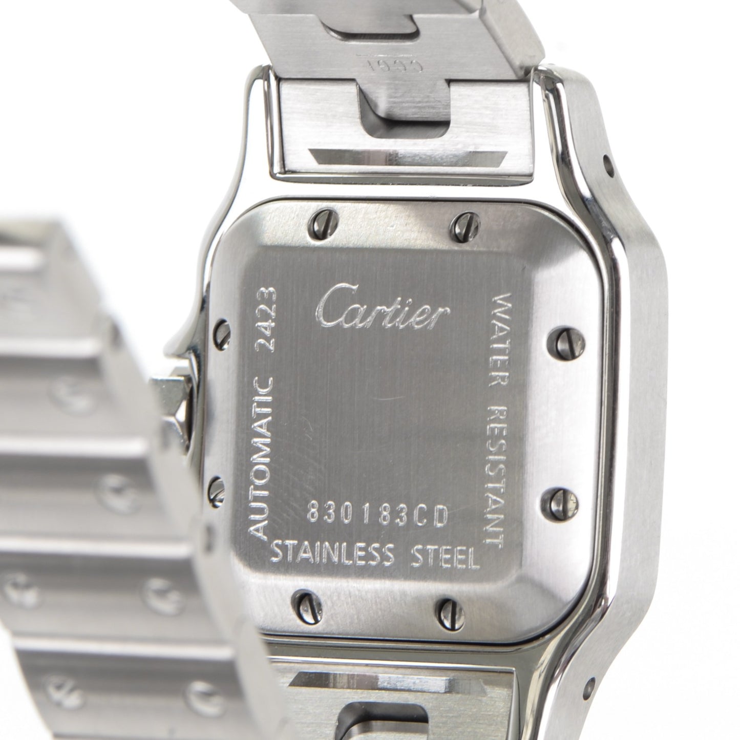 Stainless Steel 24mm Santos de Galbee Automatic Watch