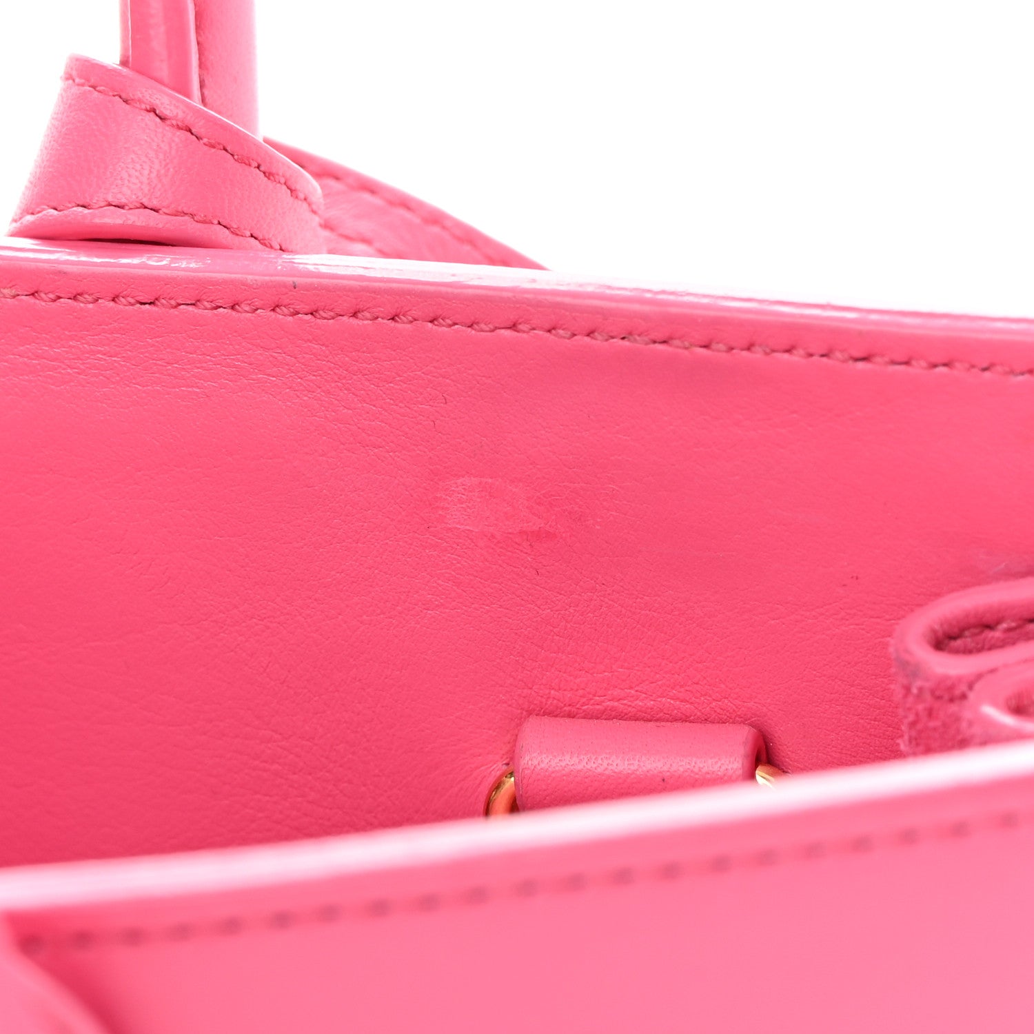 Saint Laurent Calfskin Sac De Jour Nano Lipstick Fuchsia 15 of 15
