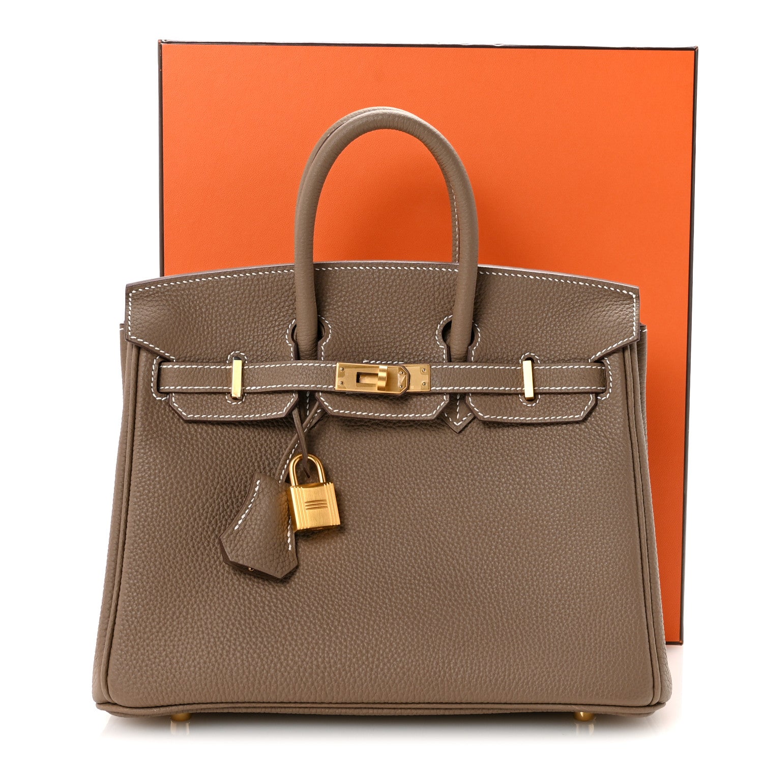 Hermes Togo Birkin 25 Etoupe 11 of 11