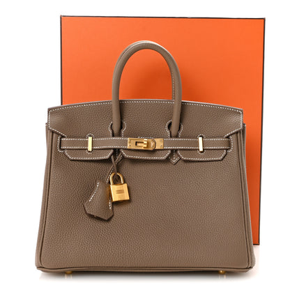 Hermes Togo Birkin 25 Etoupe 11 of 11