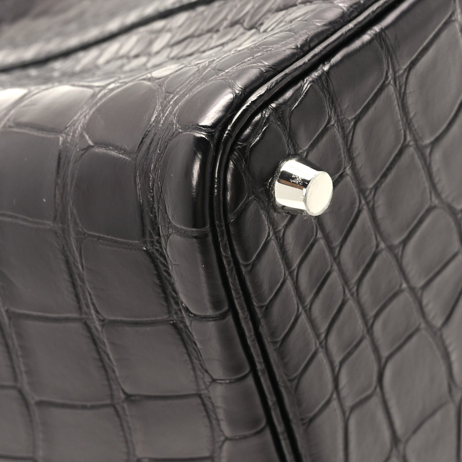 Hermes Matte Alligator Picotin Lock 18 Black 11 of 12