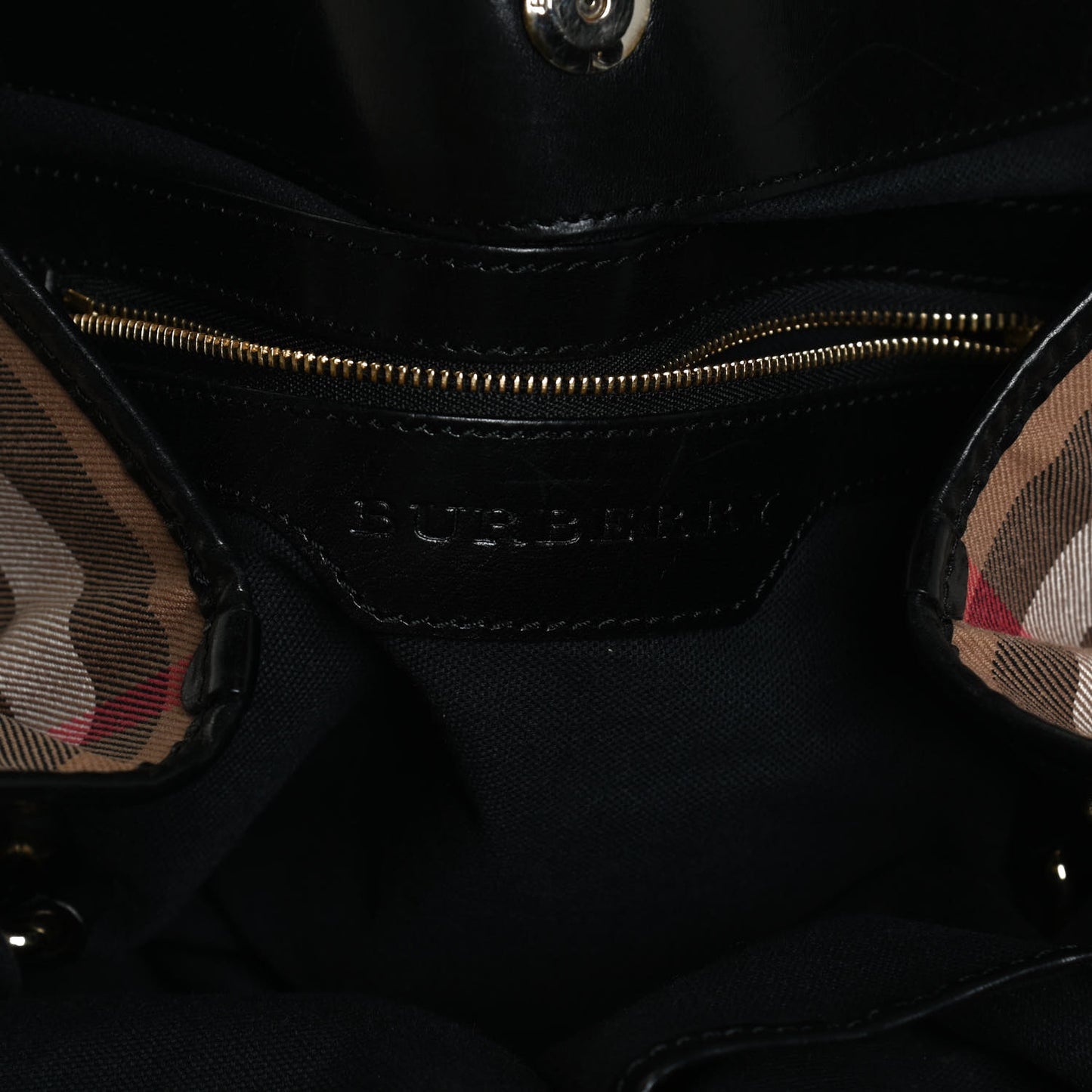 House Check Canterbury Tote Black