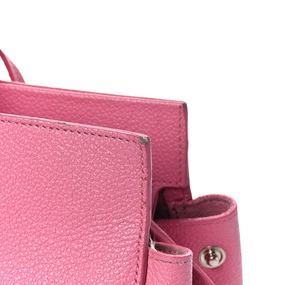 Saint Laurent Grained Calfskin Small Cabas Rive Gauche Rose Clair 19 of 20