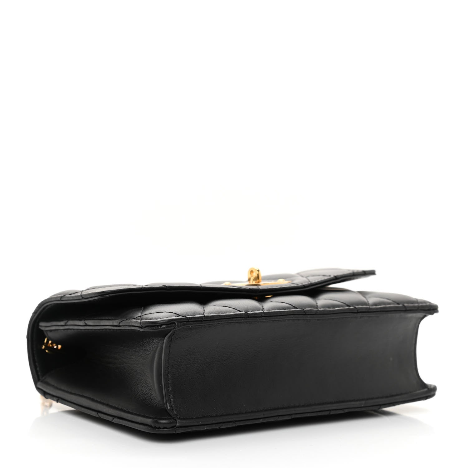 Mulberry Smooth Calfskin Quilted Small Darley Shoulder Bag Black 4 of 9