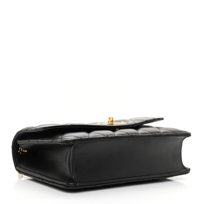 Mulberry Smooth Calfskin Quilted Small Darley Shoulder Bag Black 4 of 9