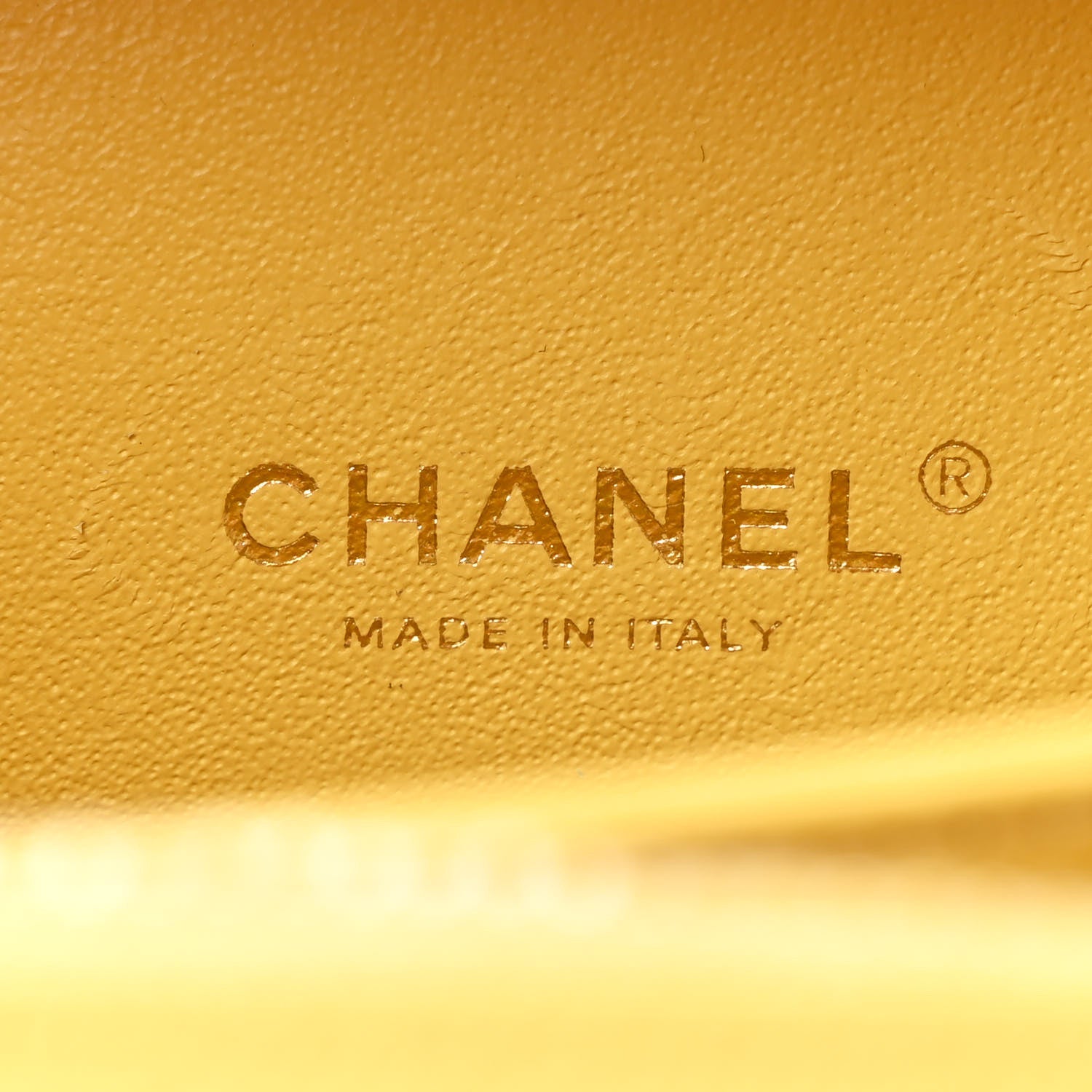 Chanel Caviar Quilted Small CC Filigree Vanity Case Yellow 7 of 13