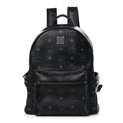 MCM Visetos Small Side Stud Stark Backpack Black 1 of 9