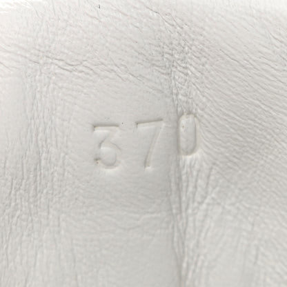 Hermes Calfskin Suede Goatskin Bouncing Sneakers 37 White 8 of 10