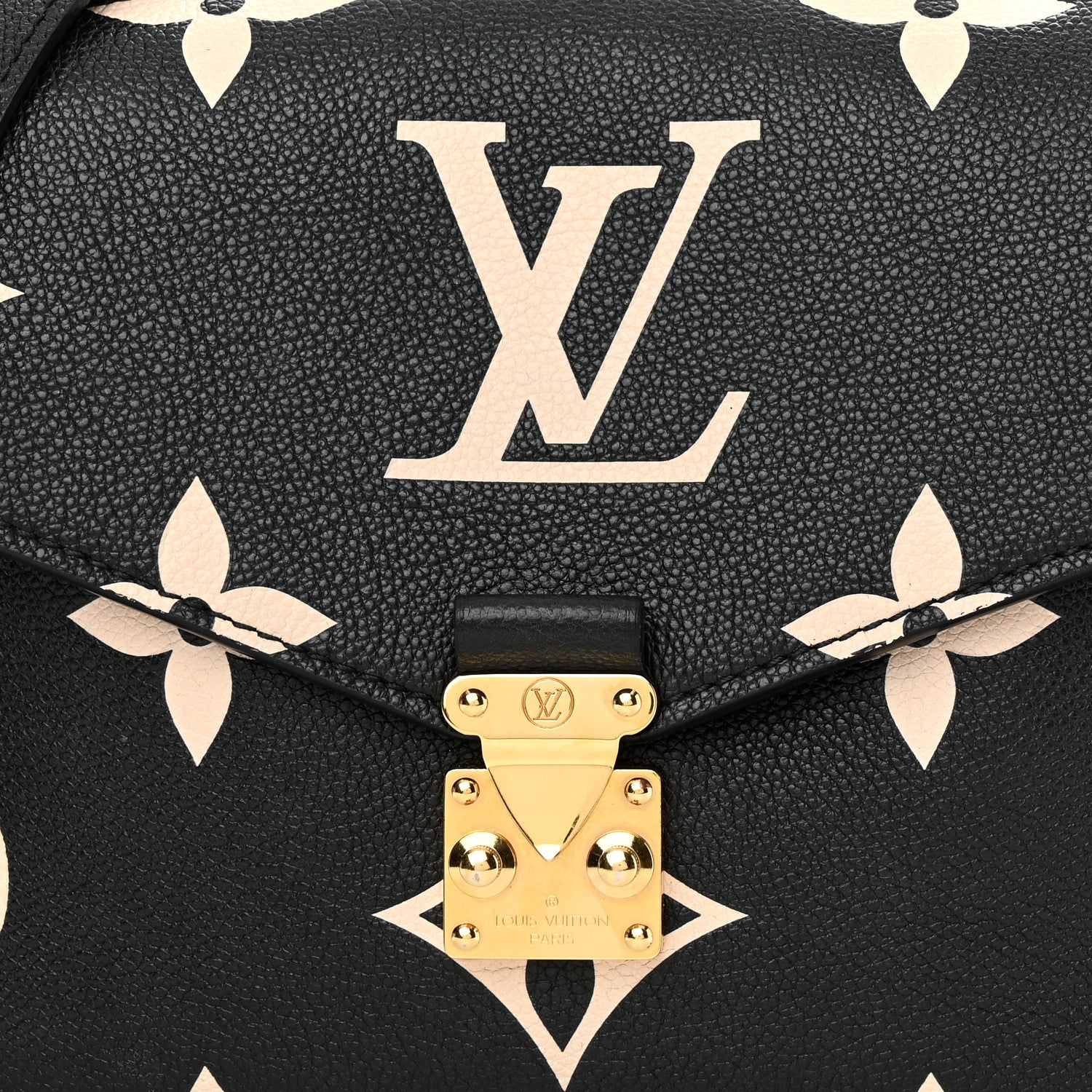 Louis Vuitton Empreinte Monogram Giant Pochette Metis Black Beige 6 of 9