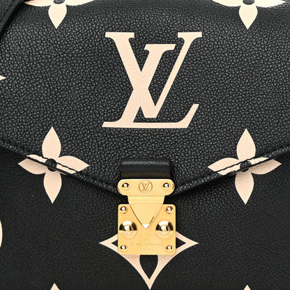 Louis Vuitton Empreinte Monogram Giant Pochette Metis Black Beige 6 of 9