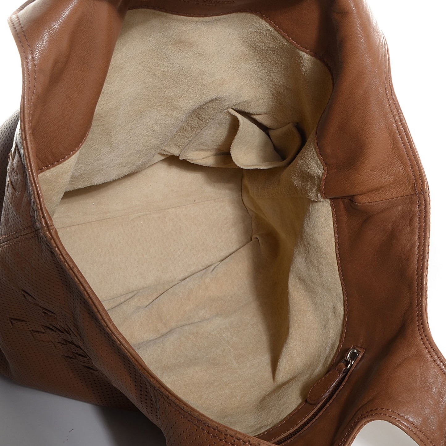 Nappa Intrecciato Perforated Regent Tote Noce