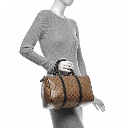 Gucci Crystal Monogram Medium Joy Boston Dark Brown 2 of 8