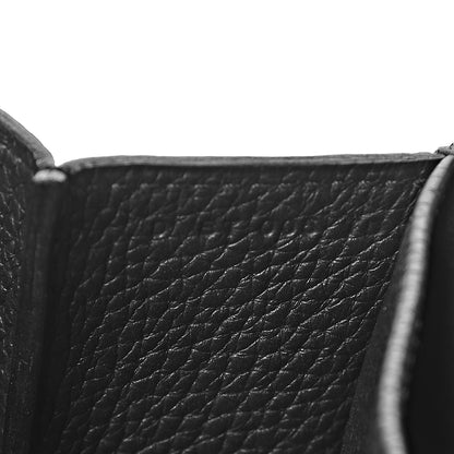 Hermes Taurillon Clemence Halzan 31 GM Black 8 of 11