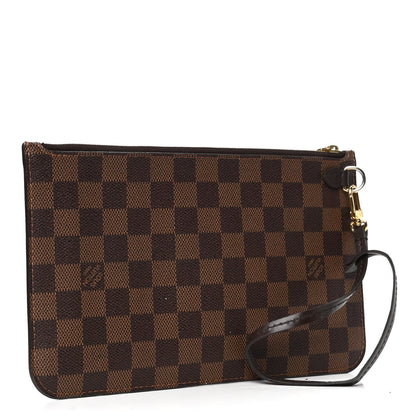 Louis Vuitton Damier Ebene Neverfull MM GM Pochette 2 of 6