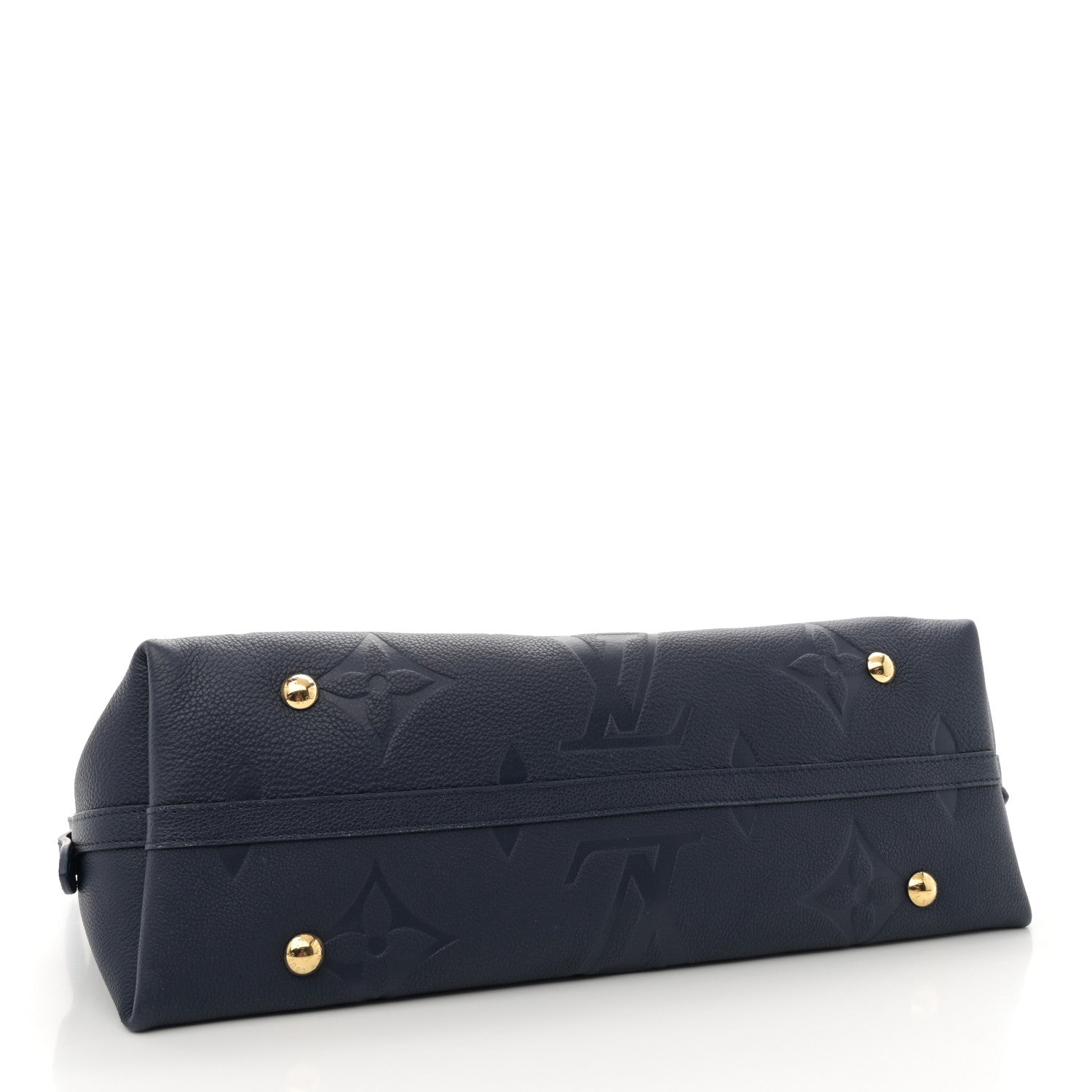 Louis Vuitton Empreinte Monogram Giant CarryAll MM Navy 5 of 11