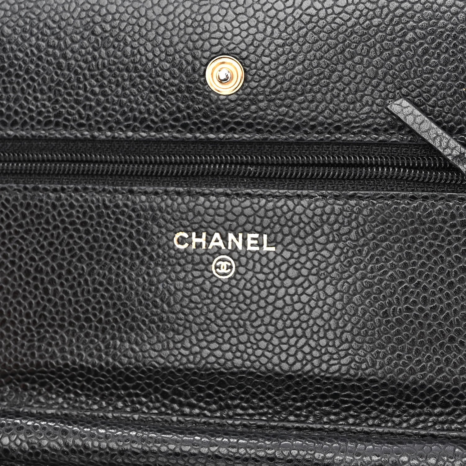 Chanel Caviar Quilted Wallet On Chain WOC Black 6 of 10