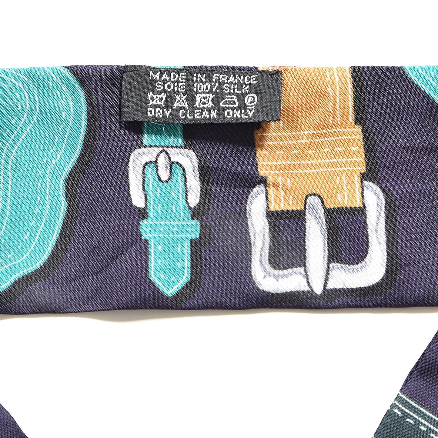 Silk Harnais Des Presidents Twilly Aubergine Vert Miel