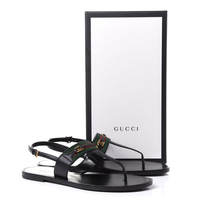 Gucci Nylon Web Lifford Jakarta Sandals 40.5 Black 10 of 10