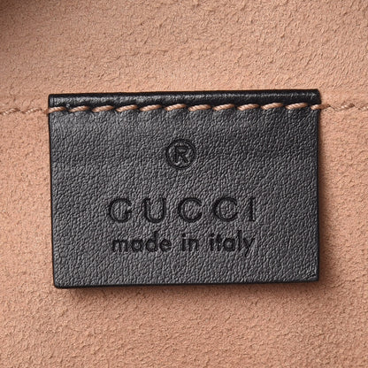 Gucci Calfskin Matelasse Small GG Marmont Chain Shoulder Bag Black 8 of 10