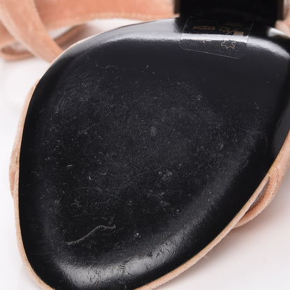 Louis Vuitton Velvet Monumenta Cross Sandals 39 Blush 11 of 13