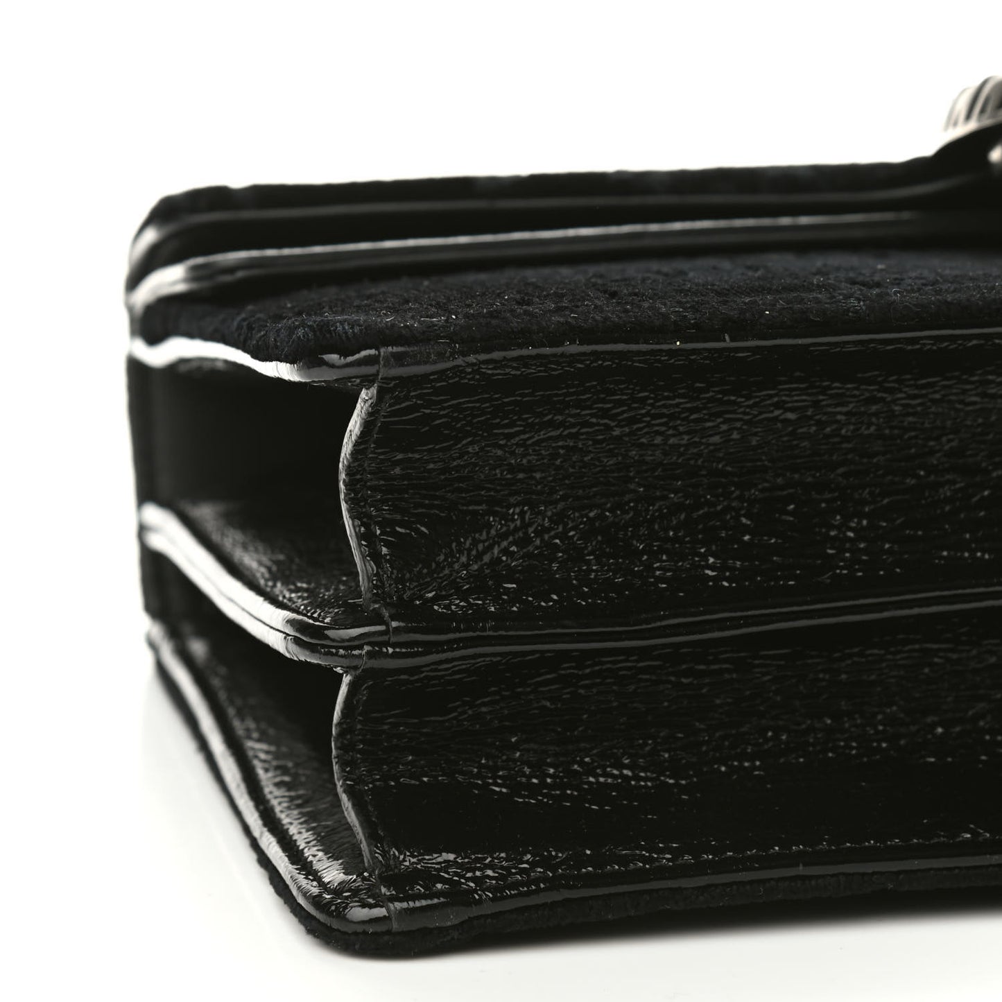 Velvet GG Monogram Small Dionysus Shoulder Bag Black