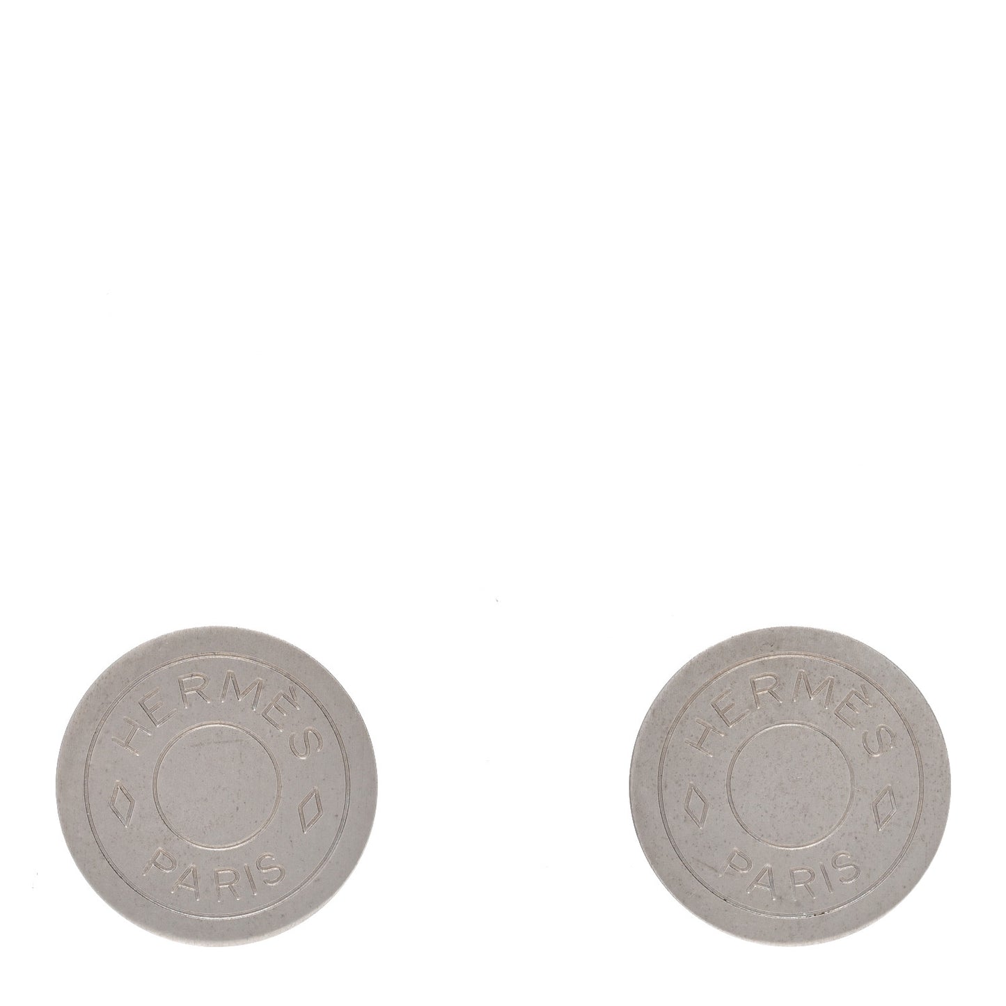 Palladium Clou De Selle Clip On Earrings