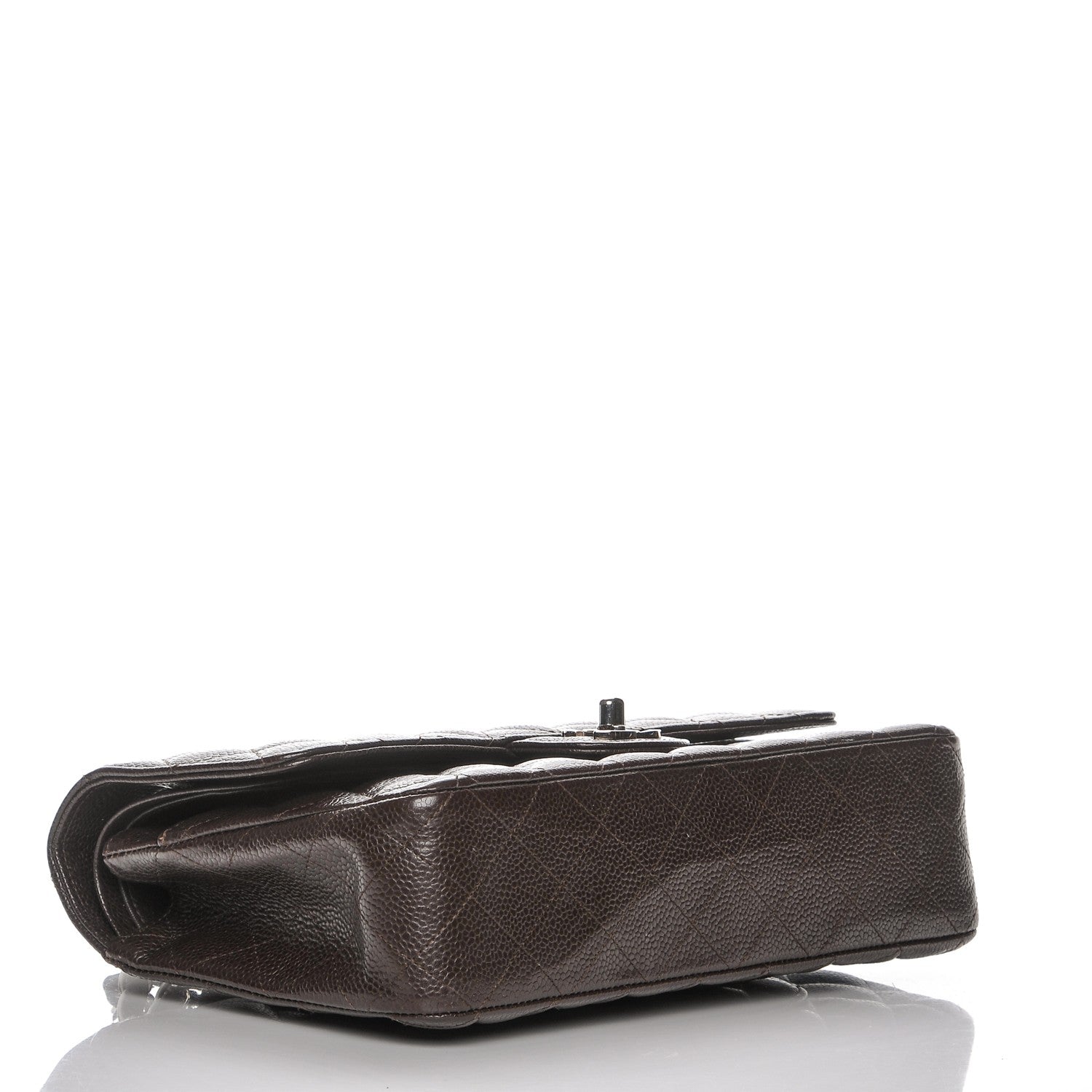 Chanel Caviar Quilted Medium Double Flap Brown 4 of 9