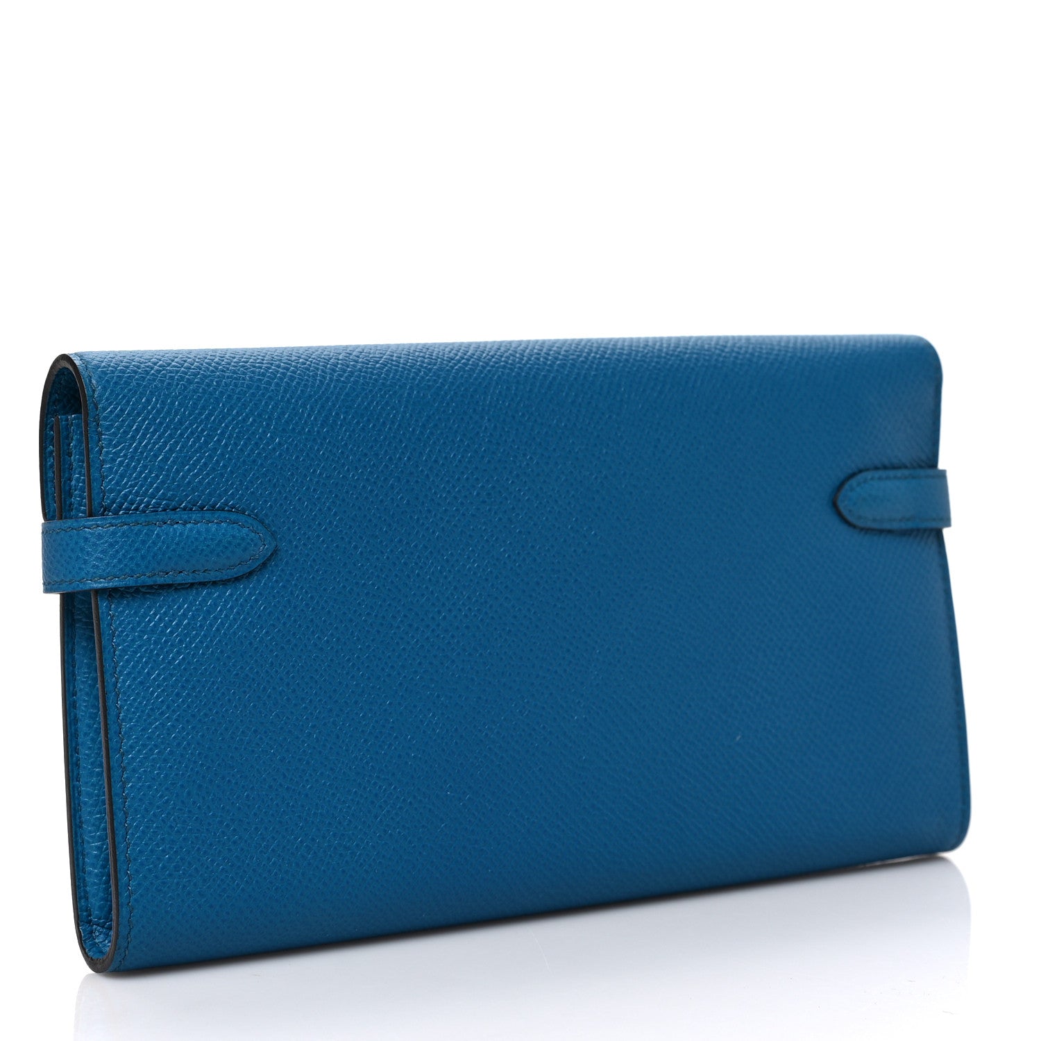 Hermes Epsom Kelly Longue Wallet Bleu Izmir 3 of 6