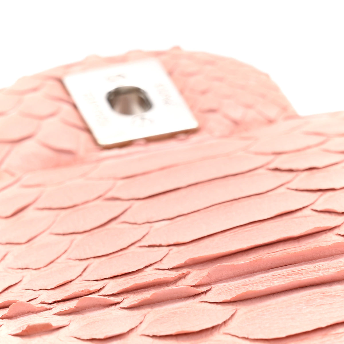 Chanel Snakeskin Mini Rectangular Flap Pink 11 of 12